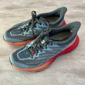 HOKA One One Speedgoat 5 Real Teal Papaya 7.5B